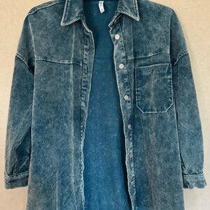 Corduroy Teal Jacket